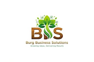 design a modern firm logo with a strong motto and professional identity