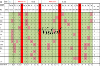 create automatic attendence sheet