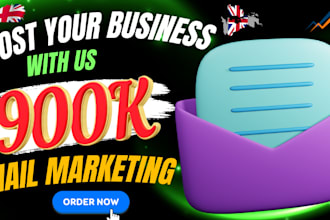 send 900,000,000  bulk emails, email blast and email marketing campaign to inbox