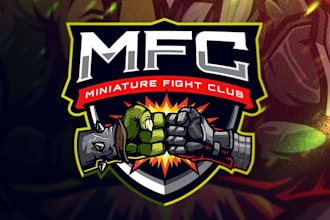 design realistic game logo for any type of game