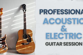 record electric and acoustic guitar on your song