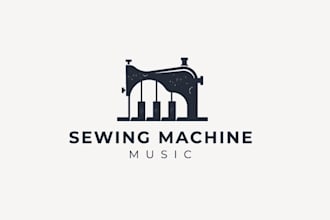 design watercolor handcraft sewing and tailor logo