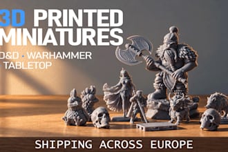 3d print miniatures for tabletop, dnd and warhammer