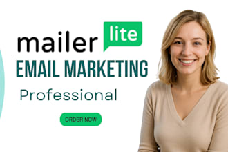 set up mailerlite, automation, optin forms newsletter and landing page