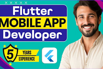 do flutter app development for android and IOS as an android and IOS developer