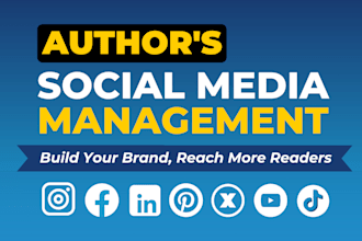 be your author social media manager and book promoter