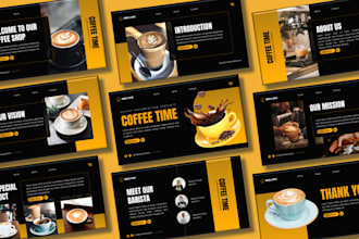 design custom presentation template, PPT and canva slides