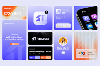 design logo and brand style guide, branding kit with corporate identity