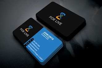 design a custom business card with print ready