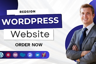design or redesign a wordpress website