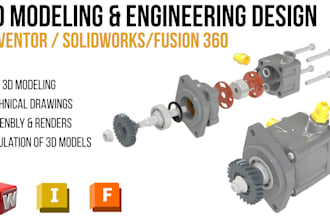 design and model mechanical parts in autodesk inventor