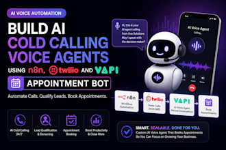 build ai cold calling voice agents using n8n, twilio and vapi appointment bot