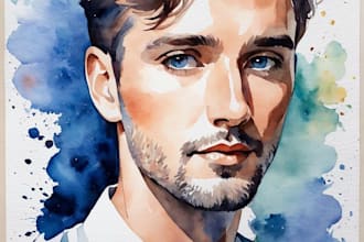 do a car watercolor portrait from your photo