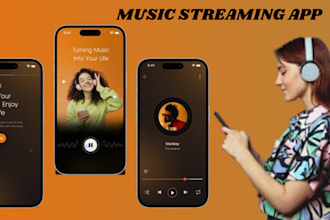 develop music streaming app music streaming website music app