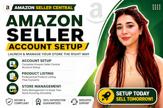 setup manage your amazon seller central account professional va account manager