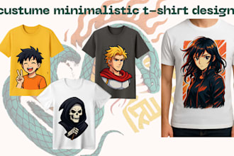 do modern t shirt design, clothing design, graphic t shirt for you