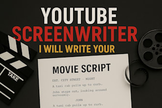 be your professional video and youtube scriptwriter