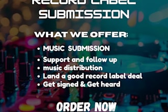 pitch your music to record labels with a submission feedback