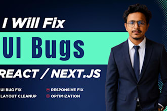 fix react nextjs frontend bugs and improve UI