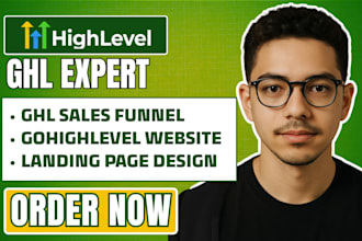 gohighlevel website design gohighlevel sales funnel ghl landing page expert