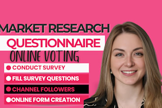 conduct online survey respondents to fill online survey questionnaires