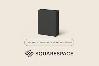 design a secure, high converting squarespace adult toy e commerce store