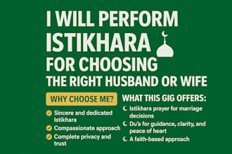 perform istikhara for choosing the right husband or wife