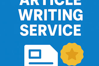 write you an article or blog post of 500 to 1500 words