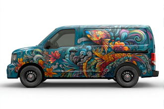 create car wrap design and vehicle wrap design
