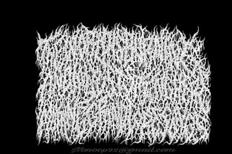 make a purely illegible grindcore band logo