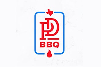 design western bbq restaurant logo
