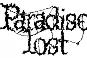 design a heavy doom metal logo with gothic vibes