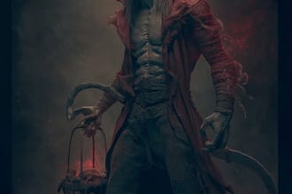 illustrate fantasy horror art creatures and characters