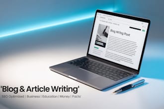 write engaging business, finance, and education articles