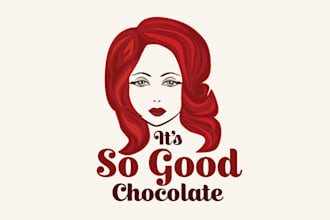 design chocolate mascot food logo