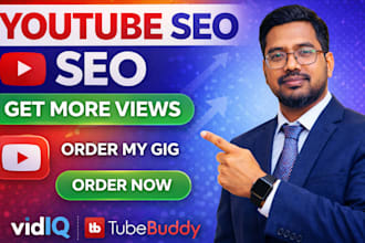 be your youtube channel growth manager and video SEO specialist