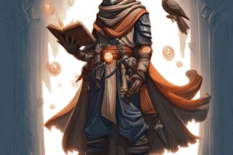 design your warcraft or fantasy oc character for painting