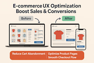 optimize your ecommerce UX, shopify, wix, woocommerce store UX, ecommerce audit