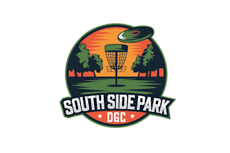 create creative and good looking disc golf logo design