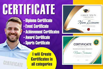 do certificate design, professional, diploma certificate