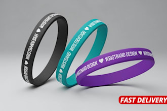 design silicone wristband custom events bracelet