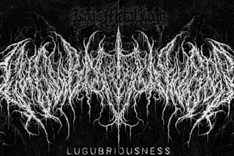 create a dark ambient black metal logo