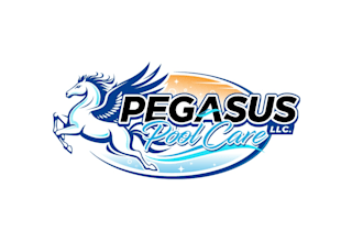 create exclusive marvelous pegasus and pool service logo design