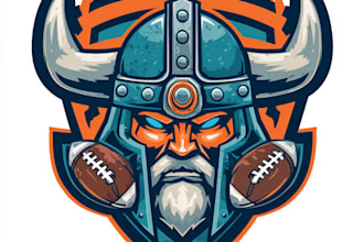 design and create a custom fantasy football logo