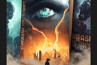 design a professional mystery or horror book cover