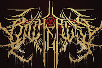 design a technical extreme metal logo
