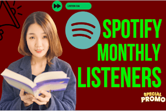 grow spotify monthly listeners, spotify music promotion to usa listener