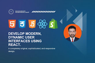 develop modern, dynamic user interfaces using react