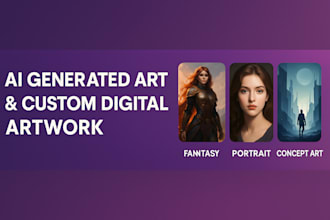 create unique ai art and fantasy illustrations