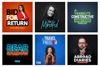 design podcast artwork, design, podcast cover art logo